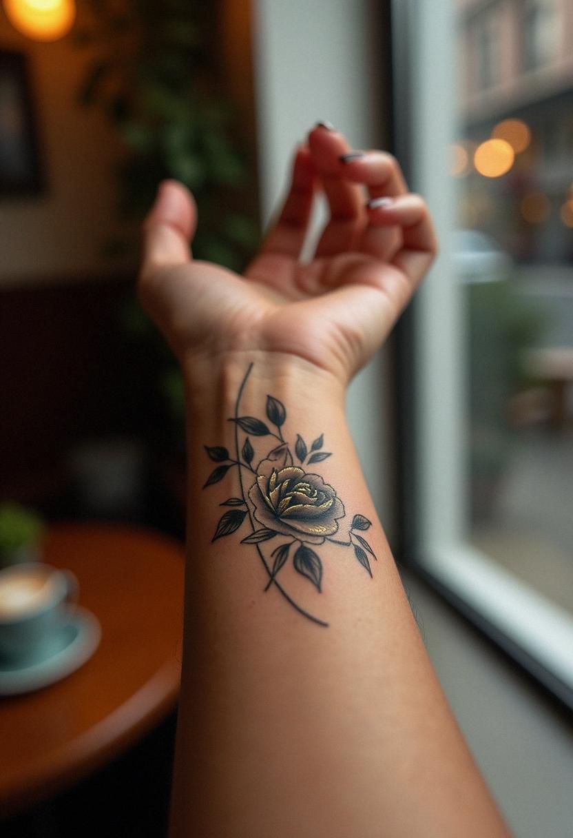 wrist tattoo for women