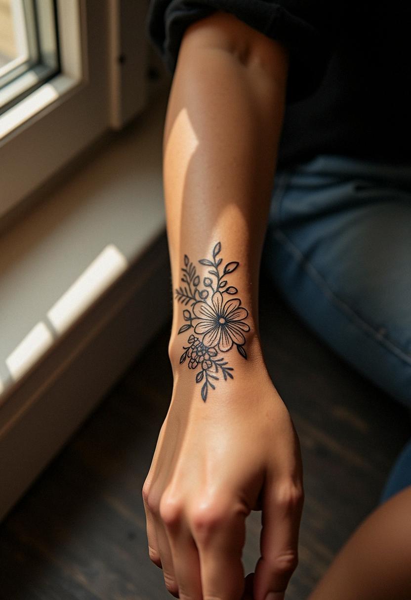 wrist tattoo for women